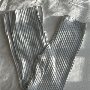 H&M - Gray Ribbed Pants